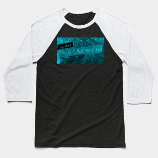 Rev. Dr. S. McKinney Avenue, Seattle, Washington by Mistah Wilson Baseball T-Shirt